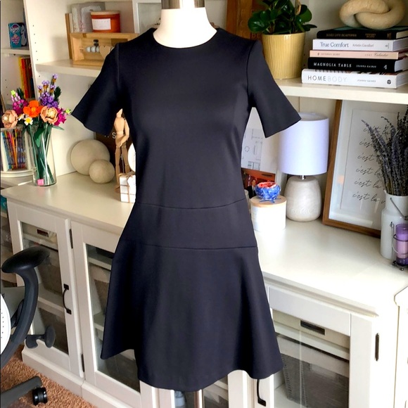 Vince Drop-hem Black Dress - Picture 1 of 6